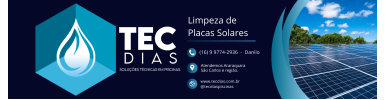 TecDias Limpeza de Placas Solares